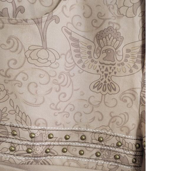 Lucky & Blessed Shorts Womens Size 6 Boho Aztec Hippie Cowgirl Shorts Boho NWT - Picture 4 of 7